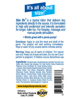 Size Rx Male Enhancement Lubricant 4.5 Oz Tube Latex Friendly ENHANCERS